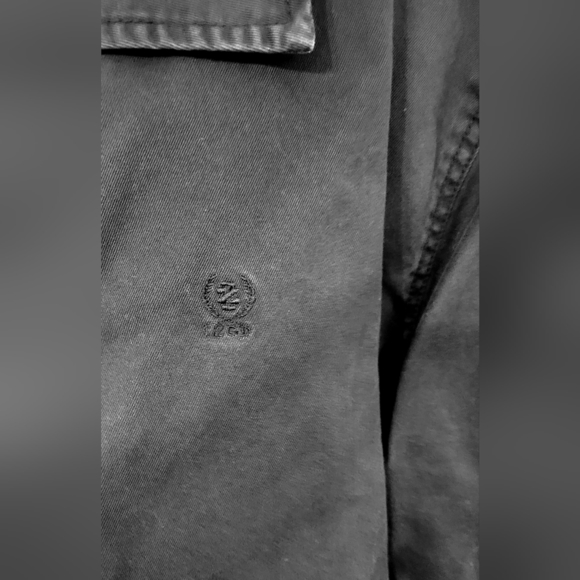 Men’s Izod Navy Blue Full Zip Twill Jacket - Picture 5 of 5